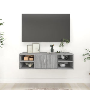 Graues Wandregal Sonoma, 102 cm