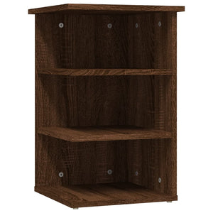 Beistellregal Braun Eichenoptik 35x35x55 cm