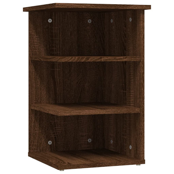 Beistellregal Braun Eichenoptik 35x35x55 cm