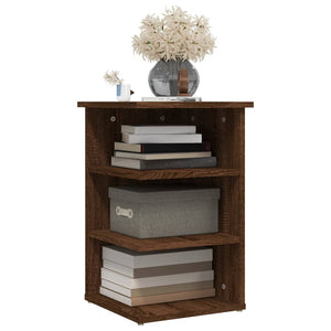 Beistellregal Braun Eichenoptik 35x35x55 cm