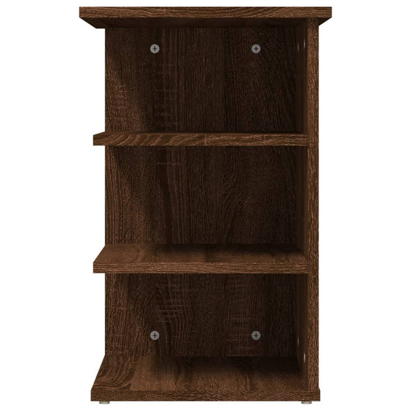 Beistellregal Braun Eichenoptik 35x35x55 cm
