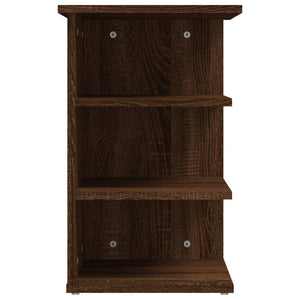 Beistellregal Braun Eichenoptik 35x35x55 cm
