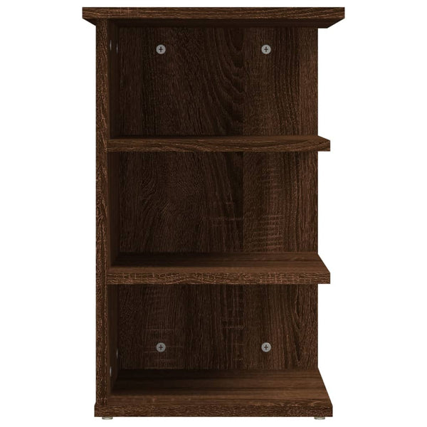 Beistellregal Braun Eichenoptik 35x35x55 cm