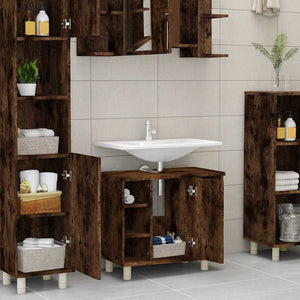 Badschrank Räuchereiche 60 cm