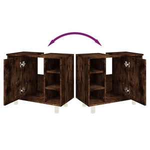 Badschrank Räuchereiche 60 cm
