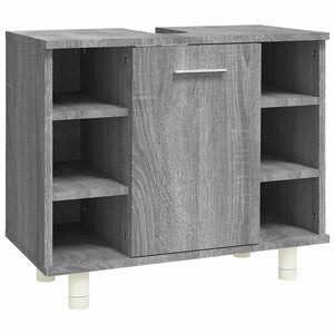 Badschrank Grau Sonoma 60 cm