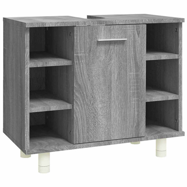 Badschrank Grau Sonoma 60 cm
