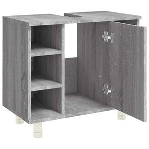 Badschrank Grau Sonoma 60 cm