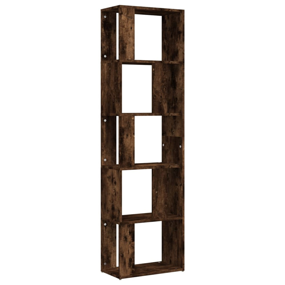 vidaXL Étagère à livres chêne fumé 45x24x160 cm en bois d'ingénierie