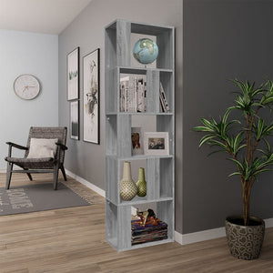 Bücherregal Grau Sonoma 45x24x160 cm