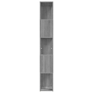 Bücherregal Grau Sonoma 45x24x160 cm
