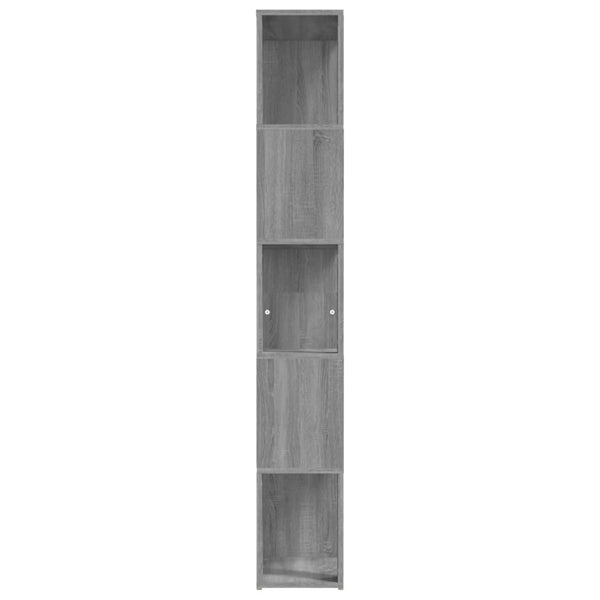 Bücherregal Grau Sonoma 45x24x160 cm