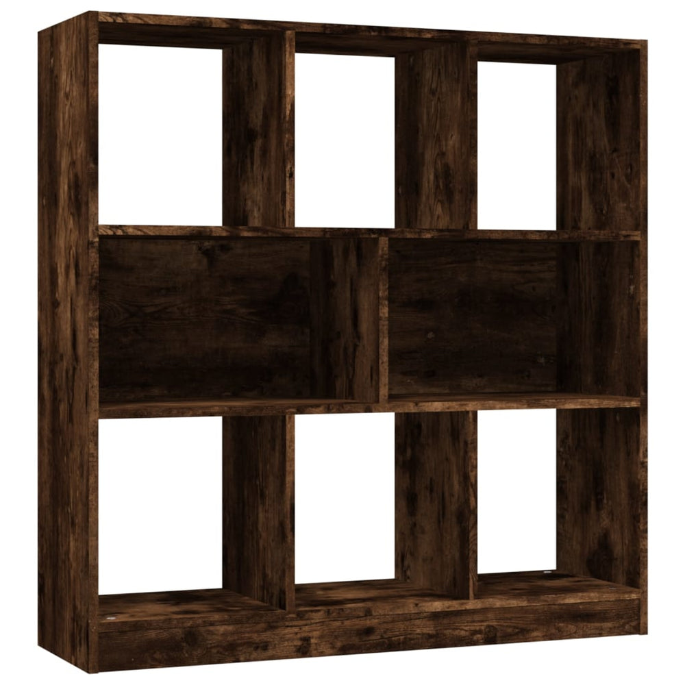 vidaXL Bibliothèque chêne fumé 97,5x29,5x100 cm bois d'ingénierie