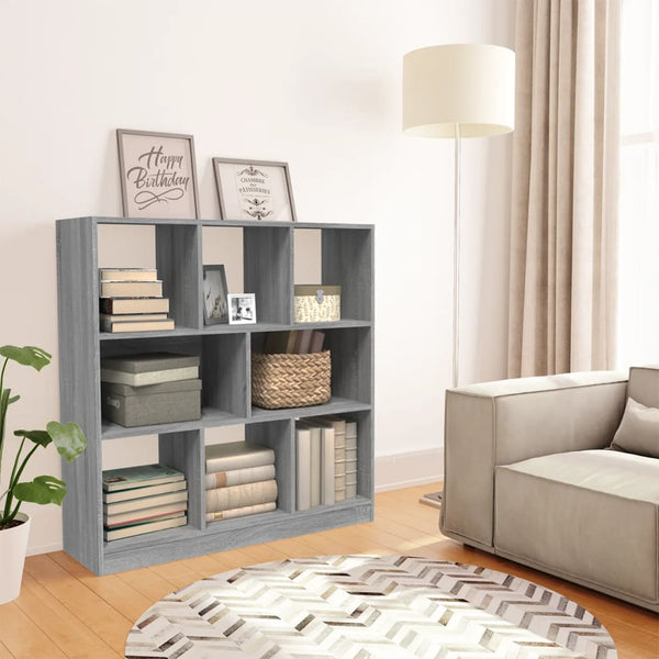 Bücherregal Grau Sonoma 97,5x29,5x100 cm