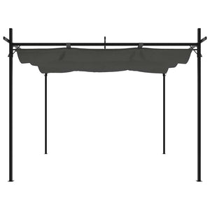Anthrazit Pergola mit Schiebedach 295x292 cm