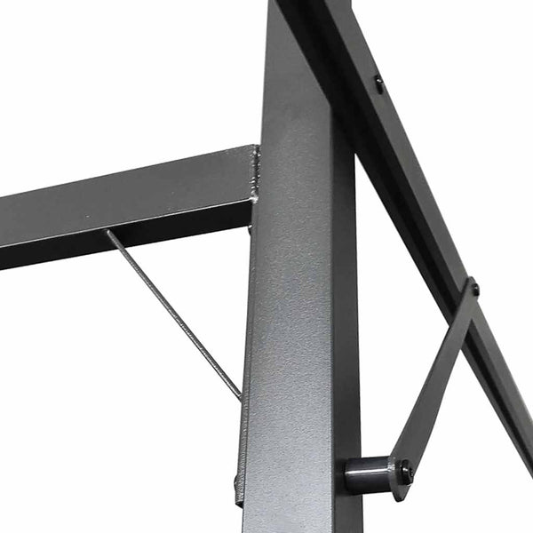 Anthrazit Pergola mit Schiebedach 295x292 cm