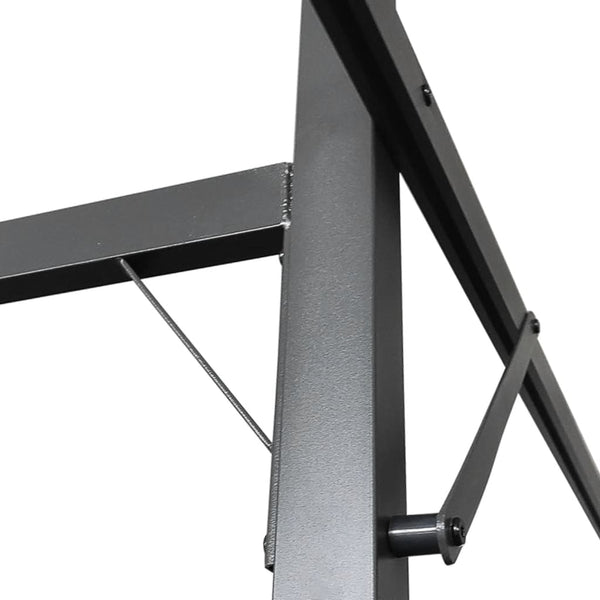 Anthrazit Pergola mit Schiebedach 395x292 cm