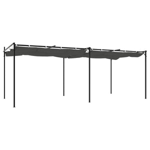 vidaXL Pergola avec toit coulissant anthracite 589x292x230 cm