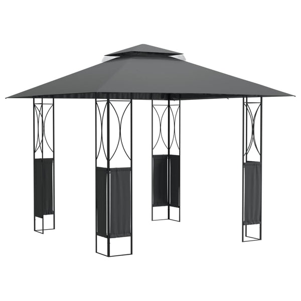 Anthrazit Pavillon 300x300 cm Stahl