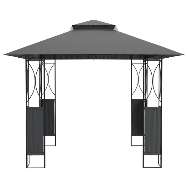 Anthrazit Pavillon 300x300 cm Stahl