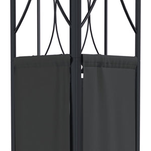 Anthrazit Pavillon 300x300 cm Stahl