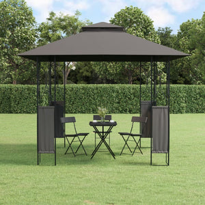 Anthrazit Pavillon 300x300 cm Stahl