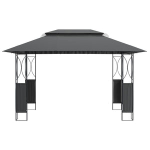 Pavillon Anthrazit 400x300 cm Stahl