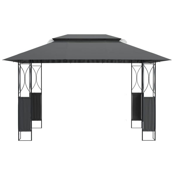 Pavillon Anthrazit 400x300 cm Stahl