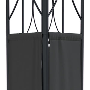 Pavillon Anthrazit 400x300 cm Stahl