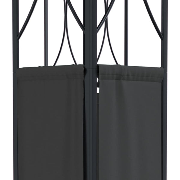 Pavillon Anthrazit 400x300 cm Stahl