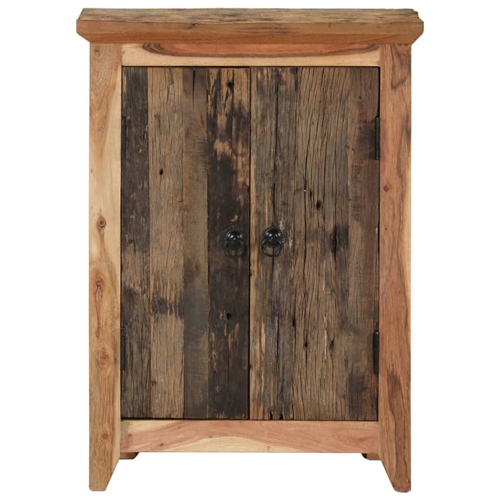 vidaXL Sideboard 55x33x75 cm Solid Acacia Wood and Reclaimed Wood
