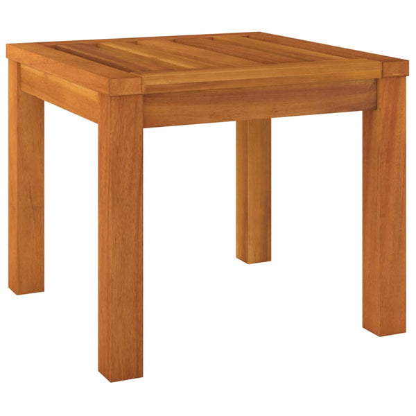 Akazienholz Gartenhocker mit Kissen, 2er Set