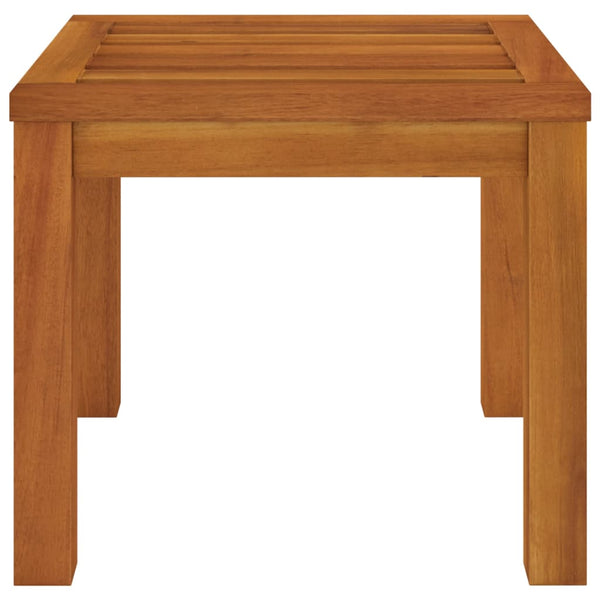 Akazienholz Gartenhocker mit Kissen, 2er Set