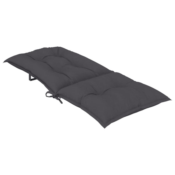 Gartenstuhlauflagen Hochlehner Anthrazit 6er Set