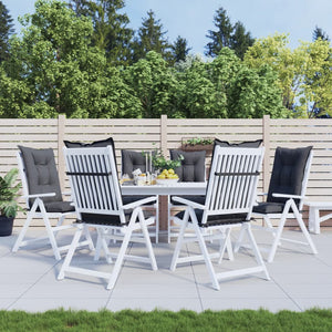 Gartenstuhlauflagen Hochlehner Anthrazit 6er Set