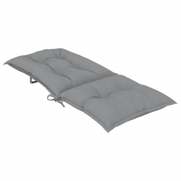 Gartenstuhlauflagen Hochlehner Grau 6er-Set