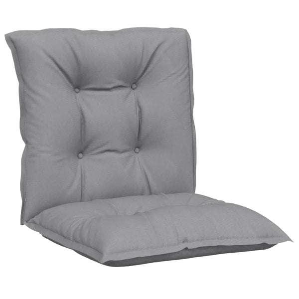 Gartenstuhlauflagen Niedriglehner Grau 6er Set