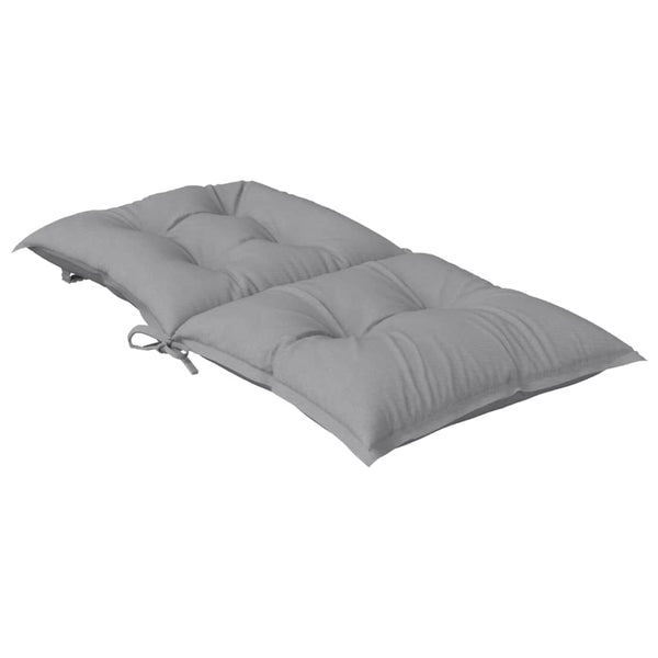 Gartenstuhlauflagen Niedriglehner Grau 6er Set
