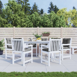 Gartenstuhlauflagen Niedriglehner Grau 6er Set