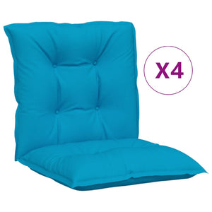 Gartenstuhlauflagen Niedriglehner Blau 4er Set
