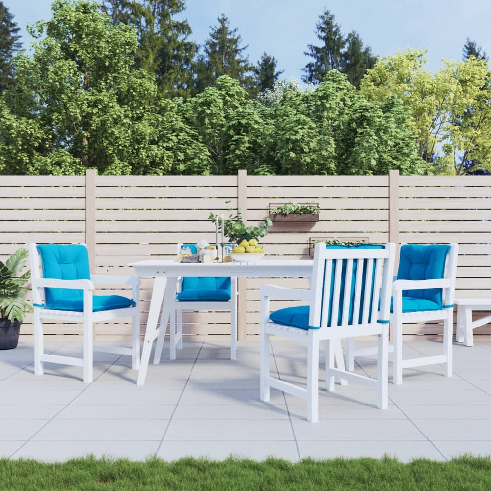 Gartenstuhlauflagen Niedriglehner Blau 4er Set