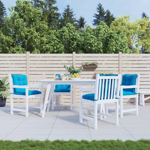 Gartenstuhlauflagen Niedriglehner Blau 4er Set