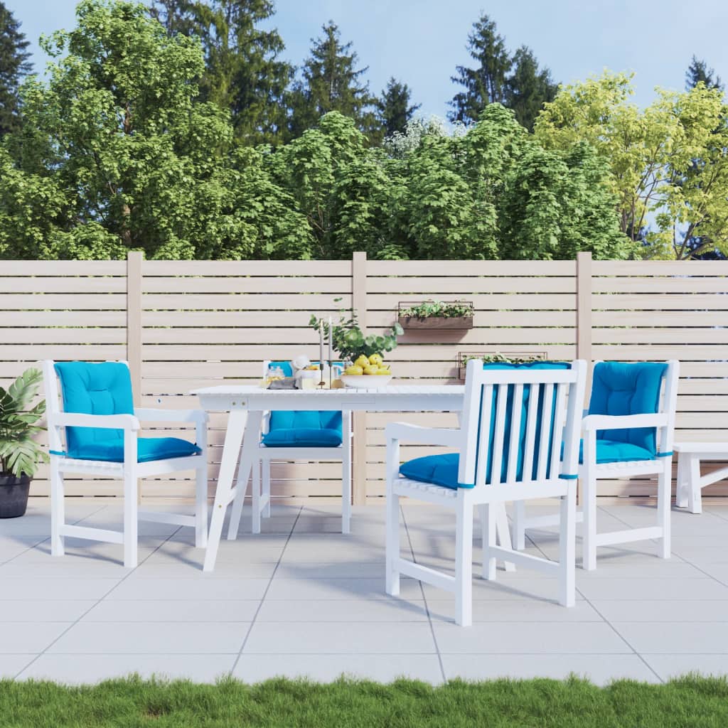 Gartenstuhlauflagen Niedriglehner Blau 4er Set