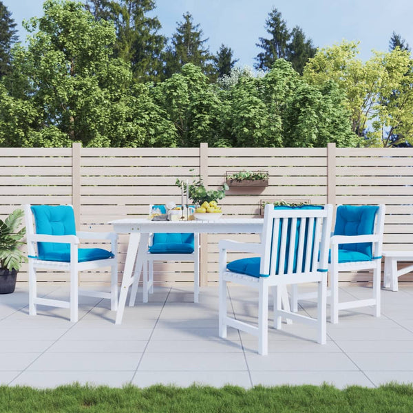 Gartenstuhlauflagen Niedriglehner Blau 4er Set