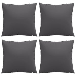 Anthrazit Sofakissen 4er Set 40x40 cm