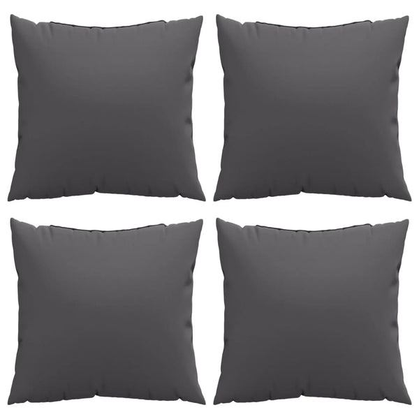 Anthrazit Sofakissen 4er Set 40x40 cm