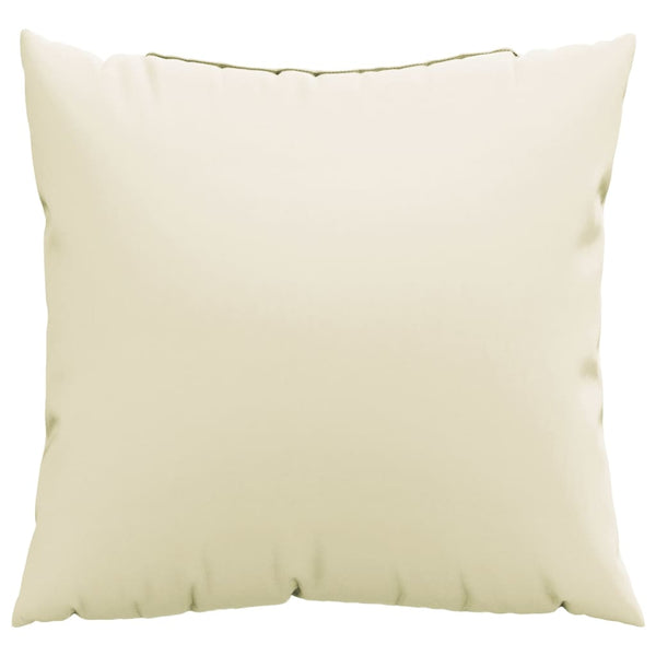 vidaXL Coussins de canapé 4 pcs Crème 40x40 cm Tissu