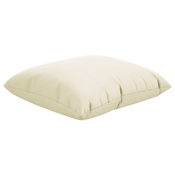 vidaXL Coussins de canapé 4 pcs Crème 40x40 cm Tissu