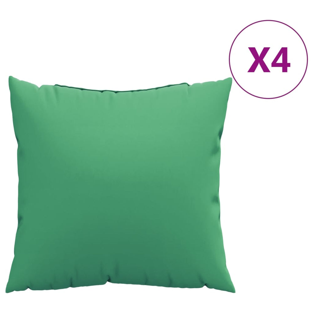 Grüne Sofakissen 4er Set 40x40 cm