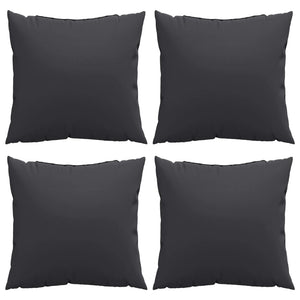 Schwarze Sofakissen 4er Set 40x40 cm